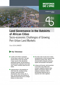 Land Governance in the Outskirts of African Cities.